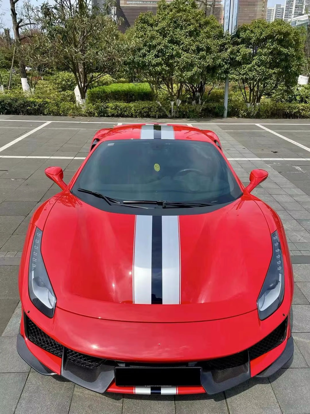 Pp+ Dry Carbon Fiber Pista Body Kit for Ferrari 488 Gtb Spider Pista Front and Rear Bumper Side Skirts Spoiler