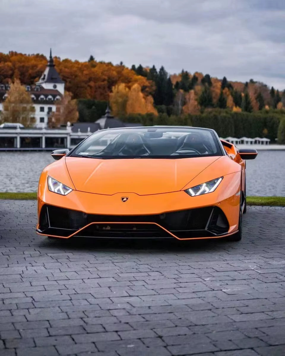 For Lamborghini Huracan Lp610 Lp580 Upgrade Evo Style Carbon Fiber Front and Rear Bumper Diffuser Spoiler Body Kit