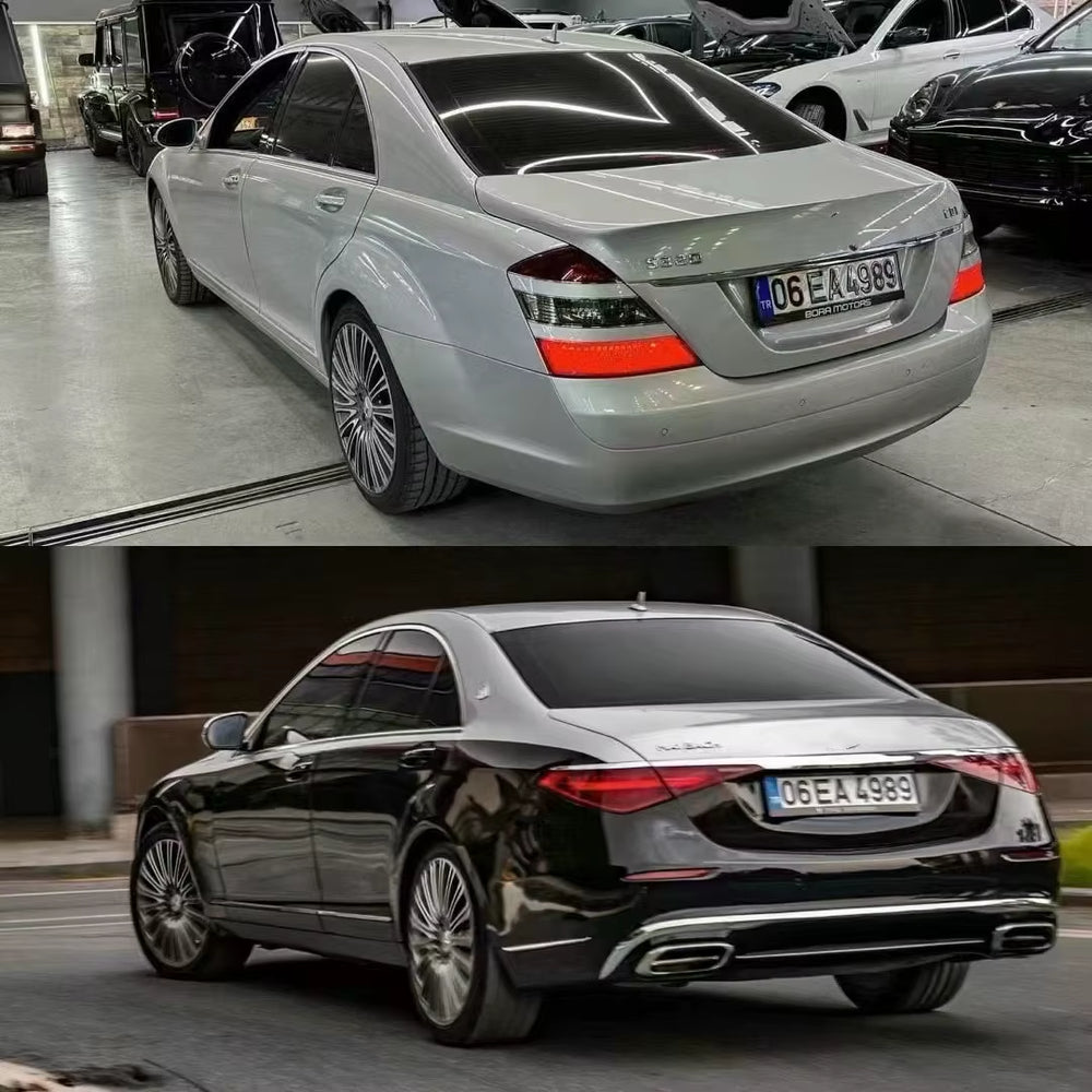 W221 Upgrade W223 Body Kit for Mercedes Benz S Class W221 S600 S500 S350 Upgrade W223 Maybach Front and Rear Bumper Headlights