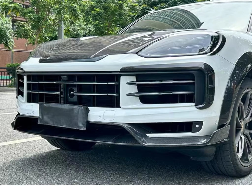 Dry Carbon Fibre Body Kit for Porsche Cayenne 2024+ Upgrade to Msy Style Body Kit Front Lip Skirt Rear Diffuser Spoiler Hood