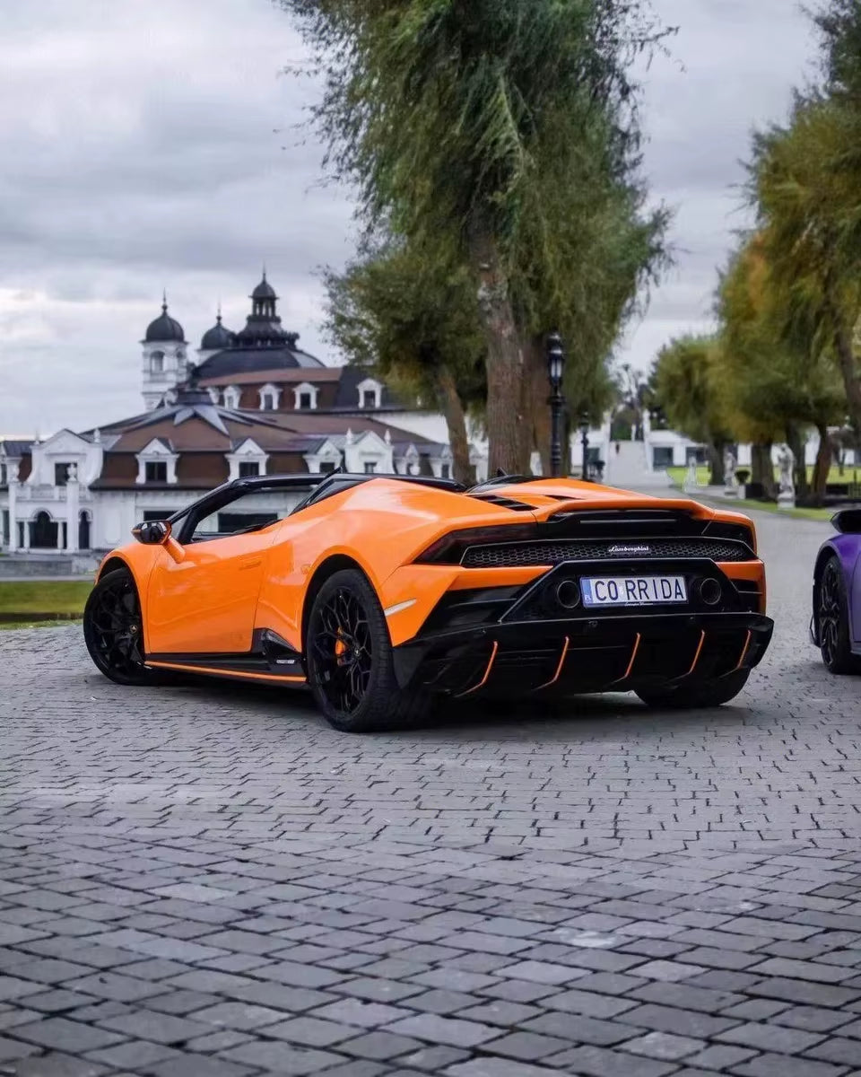 For Lamborghini Huracan Lp610 Lp580 Upgrade Evo Style Carbon Fiber Front and Rear Bumper Diffuser Spoiler Body Kit