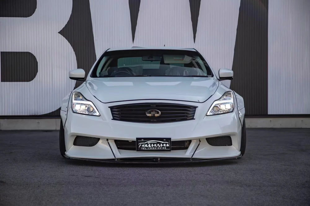 Car Front Rear Bumper for Infiniti G37 LB Style Wide Body Front Bumper with Splitter