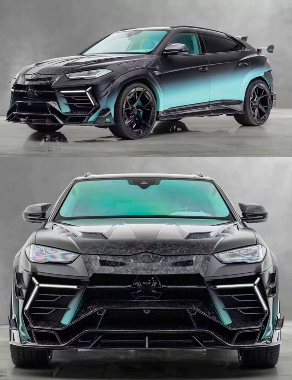 Dry Carbon MS Style Car Accessories for Lamborghini Urus Front Rear Bumper Hood Spoiler Bodykit