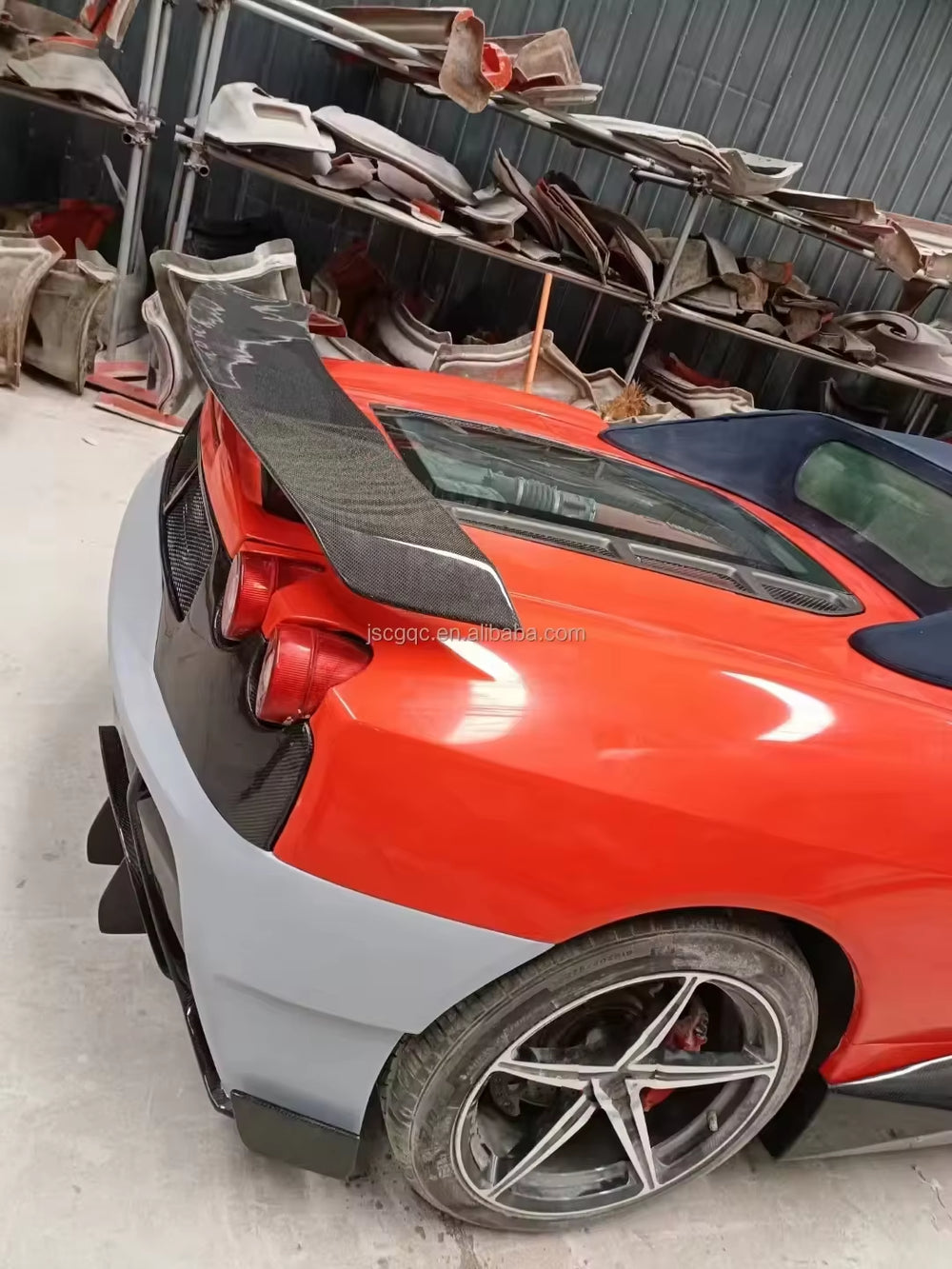 Body Kit Half Carbon Fiber for Ferrari F430 Vorsteiner Style Front Rear Bumper Fender Hood