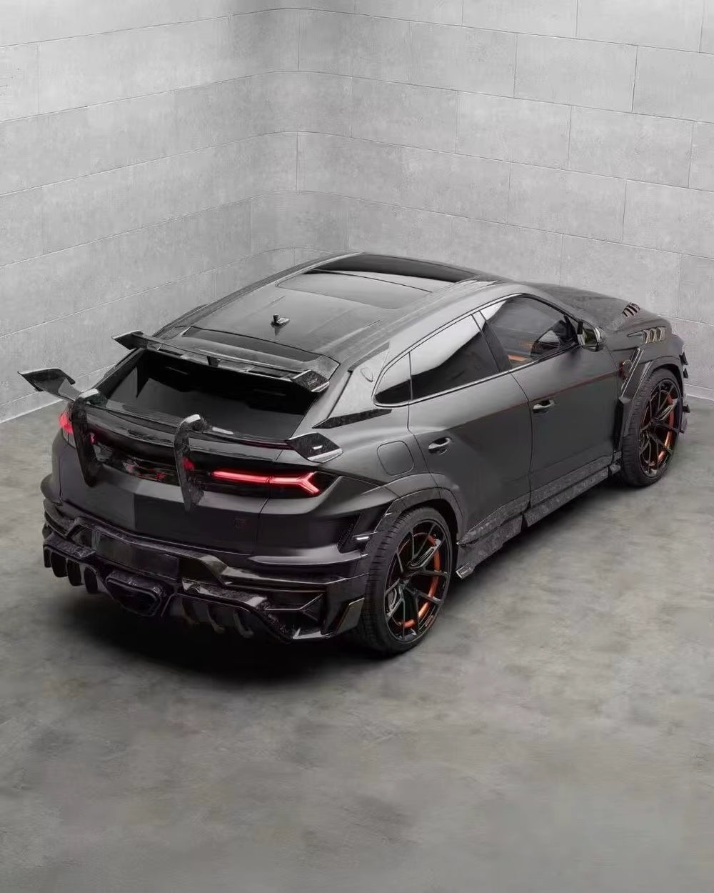 Msy Style Dry Carbon Fiber Front Bumper Hood Side Skirts Rear Diffuser for Lamborghini Urus SE 2025 Wide Body Kit Upgrade