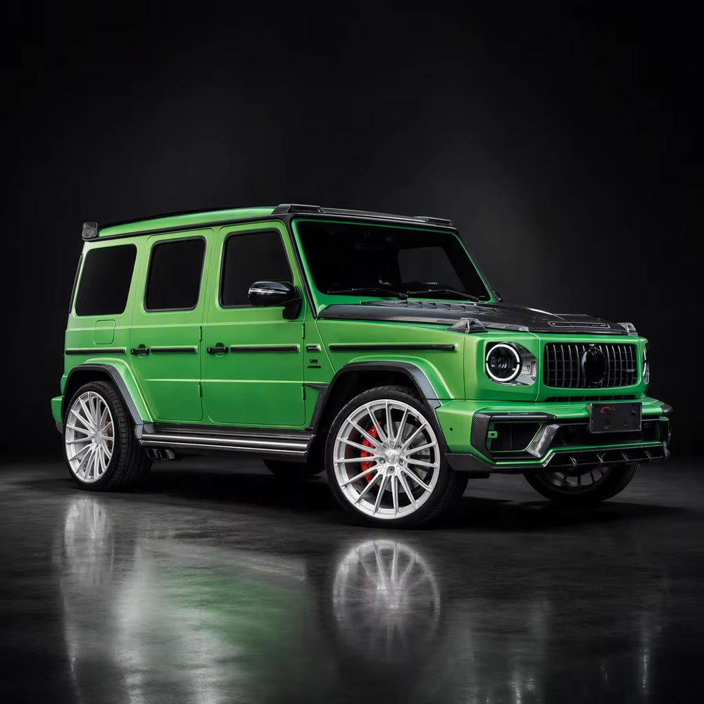 TOP Style Body Kit for Mercedes-Benz G-Class W464 W465 G63 Dry Carbon Fiber Front Lip Hood Rear Diffuser Spoiler Wide Bodykits