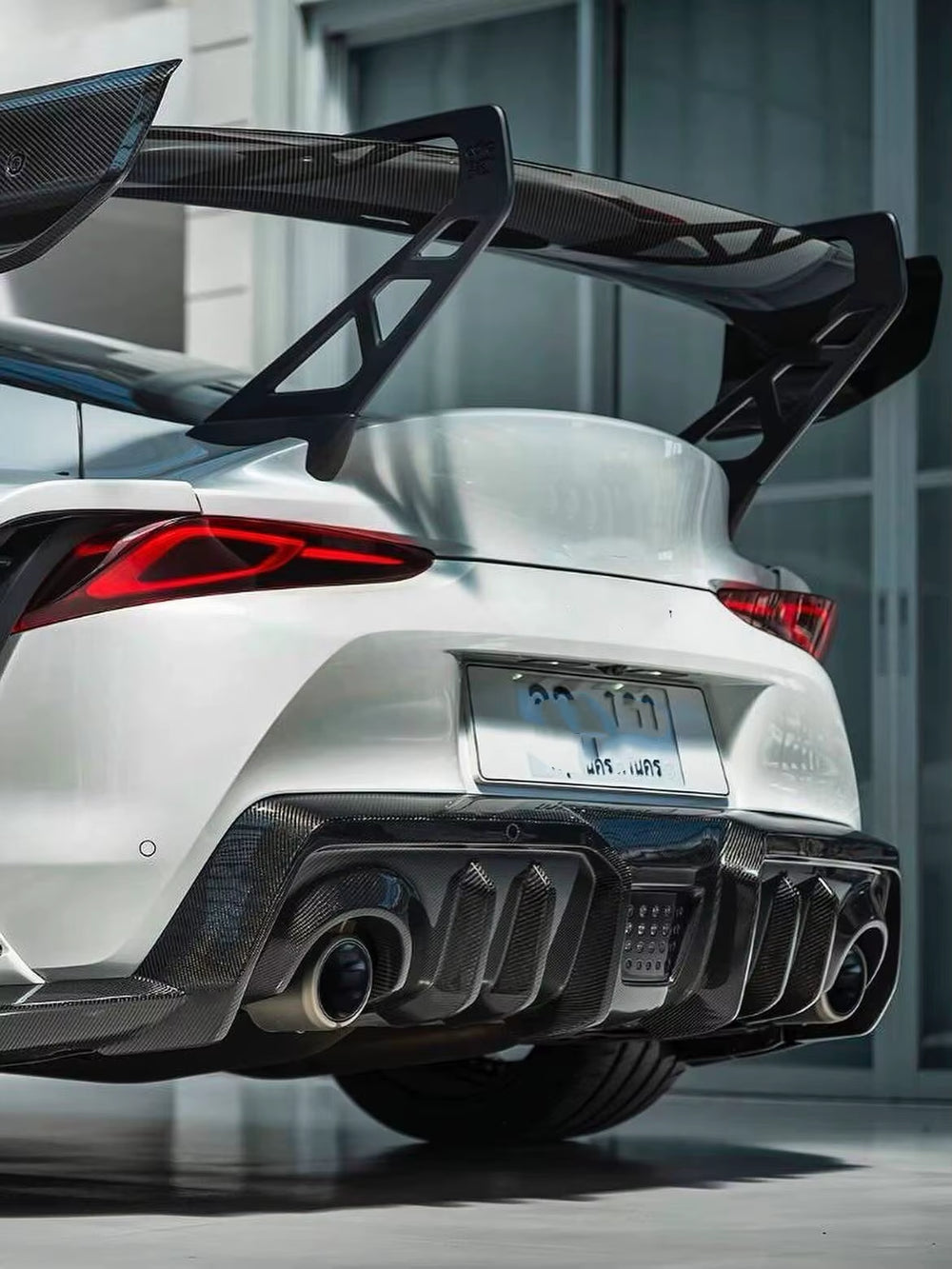 Ad-Style Wide-Body Kit for Toyota Supra A90 Carbon Fiber Front Lip Side Skirt Rear Diffuser Spoiler Hood Wide-Body Kit