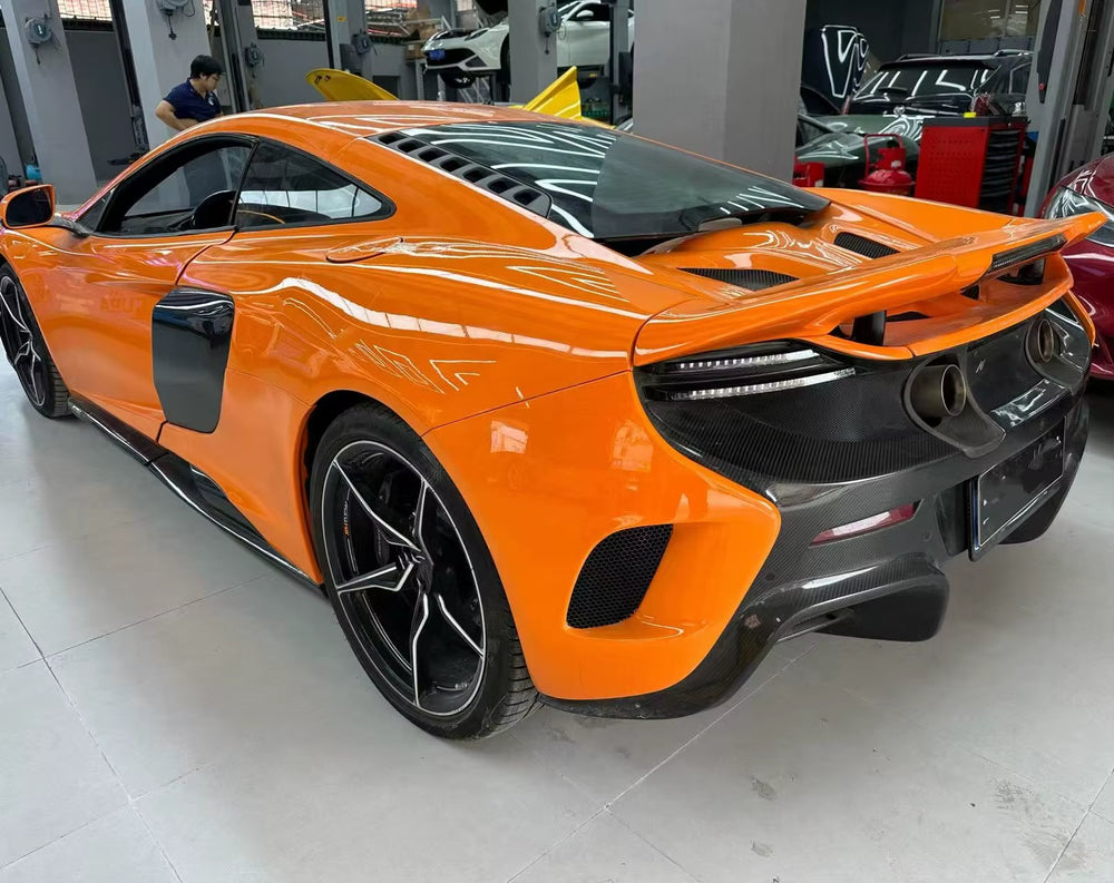675LT Body Kits for Mclaren 650S Excellent Carbon Fiber Front Lip Side Skirt Rear Diffuser Hood Bonnet Fender