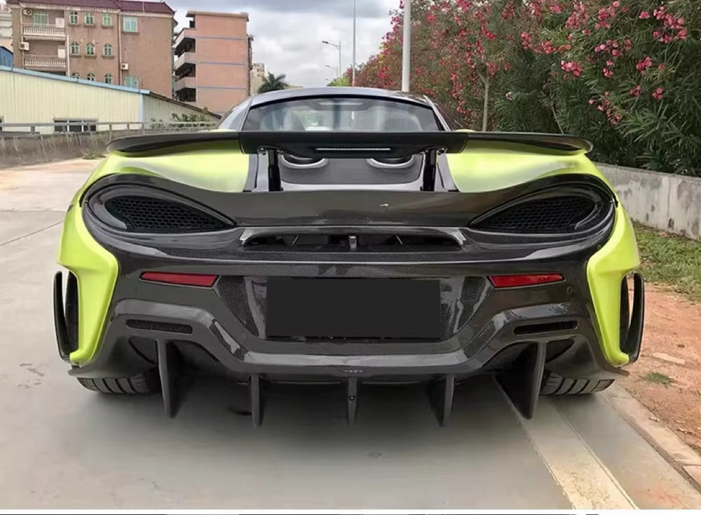 For Mclaren 540C 570S 570GT Upgrade to 600LT Carbon Fiber Bumper Front Lip Rear Bumper Body Kit