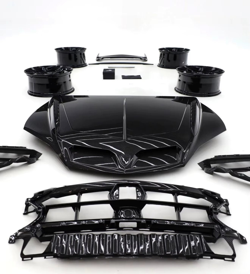 High-Quality Dry Carbon Fiber Body Kit for Lamborghini URUS SE Upgrade Top Style Front Lip Rear Diffuser Spoiler Hood Body Kit