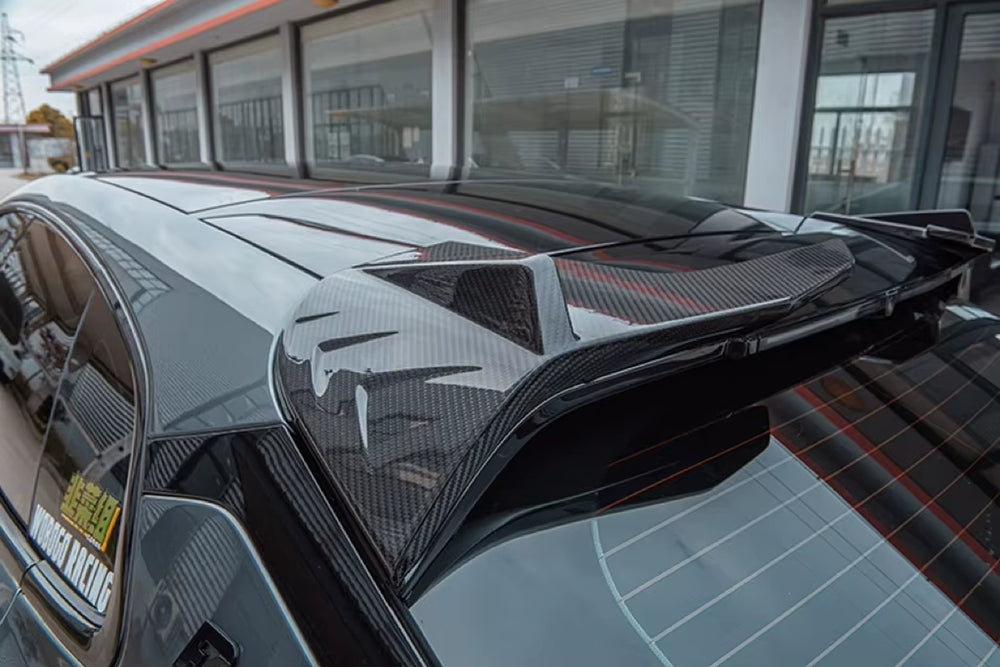 CGW Style Dry Carbon Fiber Body Kit for Zeekr 001 Dry Carbon Fiber Front Lip Skirt Rear Diffuser Spoiler Hood Body Kit