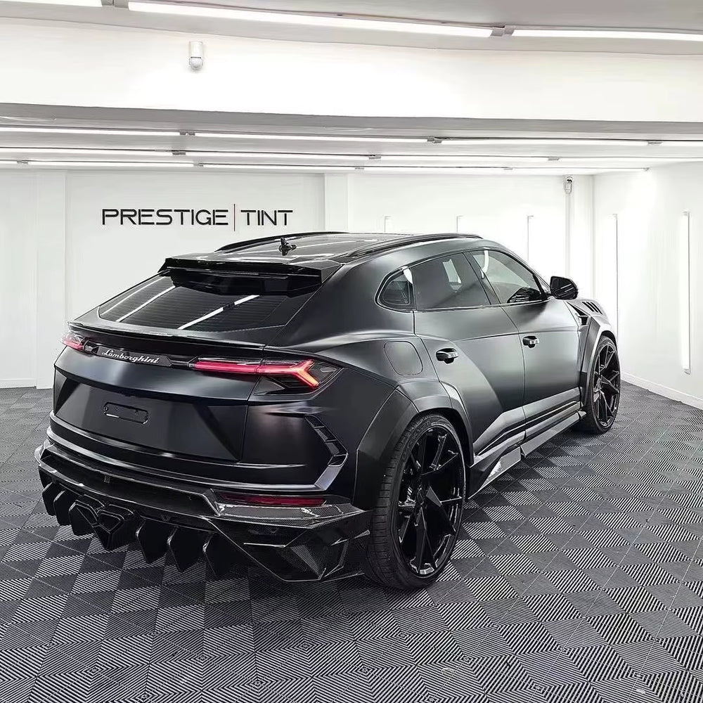 Msy Style Semi- Carbon Fiber Front Bumper Side Skirt Rear Diffuser Rear Spoiler Hood for Lamborghini Urus Body Kit