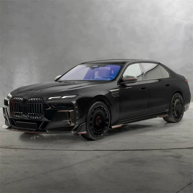 MSY Style Dry Carbon Fiber Body Kit for BMW 7 Series G70 Front Lip Skirt Rear Diffuser Spoiler