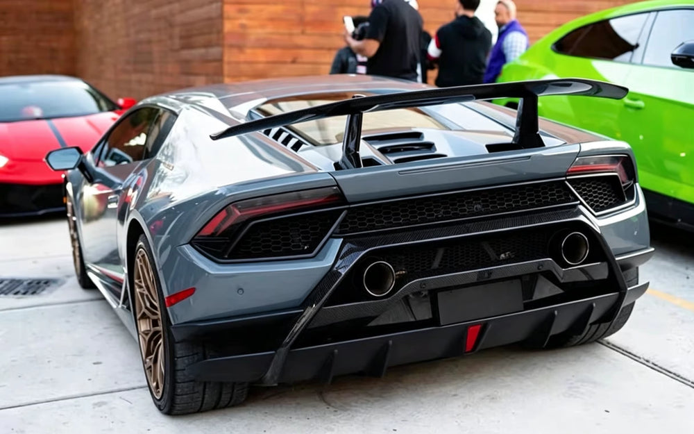 For Lamborghini Huracan LP580 610 Upgrade Performance Carbon Fiber Engine Hood Rear Wing Tail Cover Spoiler