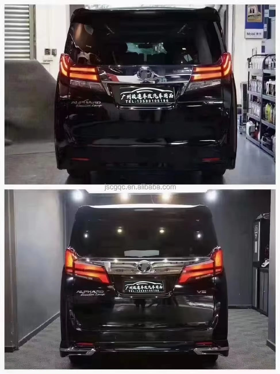 FRONT BUMPER Body Kit for Toyota Alphard 15-18 Upgrade 19-21 with Front Bumper Rear Bumper Side Skirts