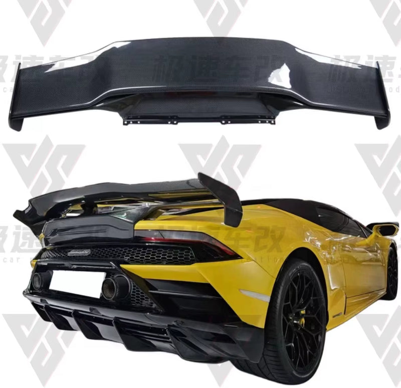 V Style Carbon Fiber Spoiler for Lamborghini Huracn Lp580 Lp610 Evo Spoiler Body Kit