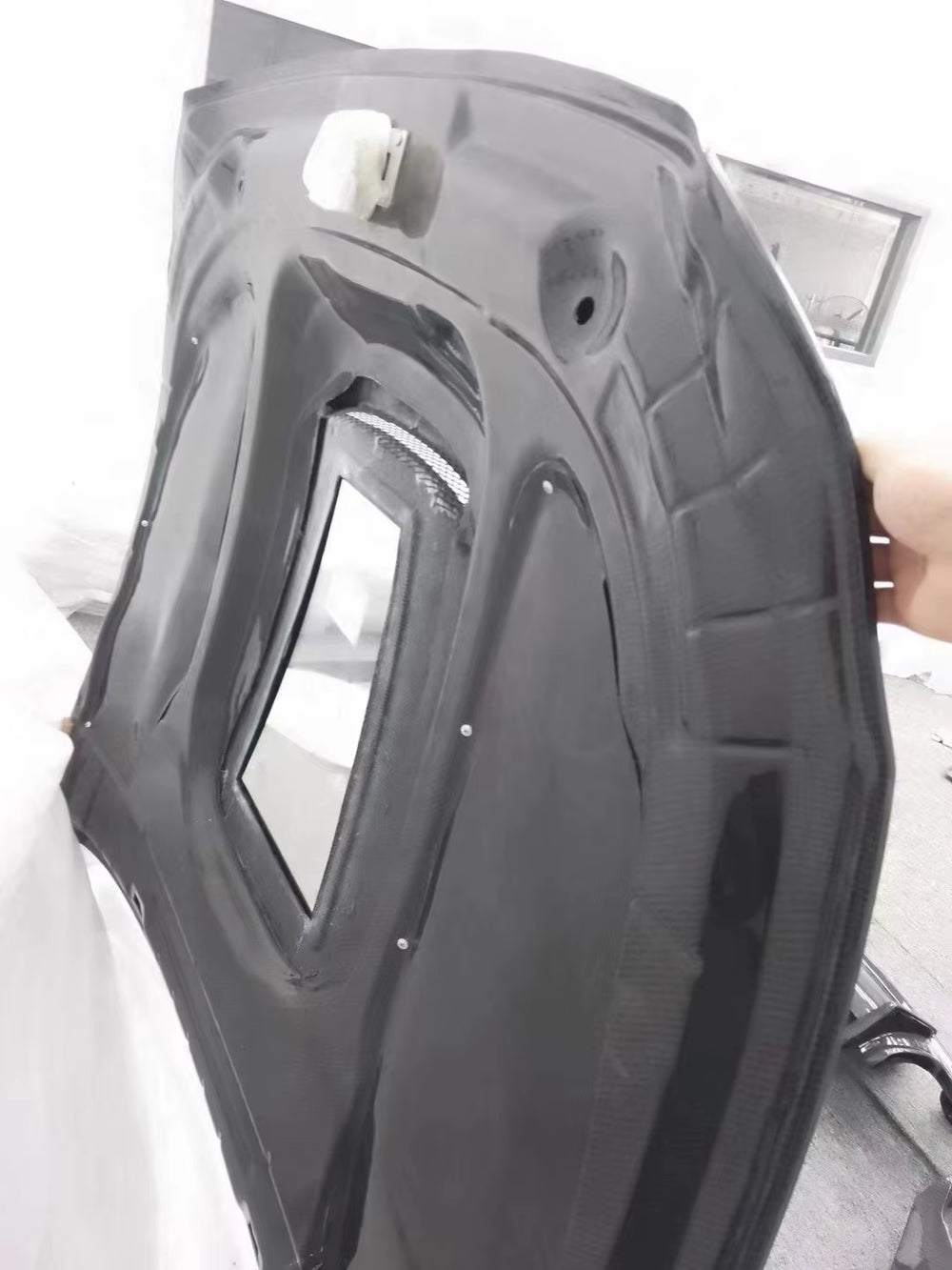 Transparent Glass Style Carbon Fiber Hood for Maserati Quattroporte 2013-2018 Body Kit