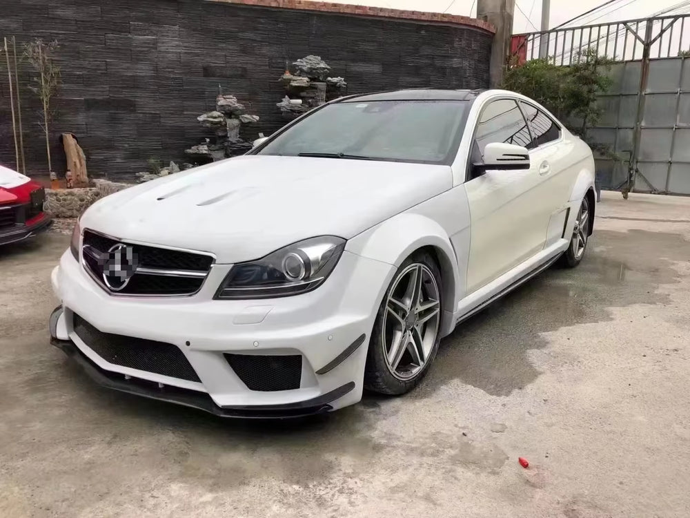 Body Kit for Mercedes C Class W204 2008-2014 BS Style with Front Fenders Side Skirts Bumpers Spoiler