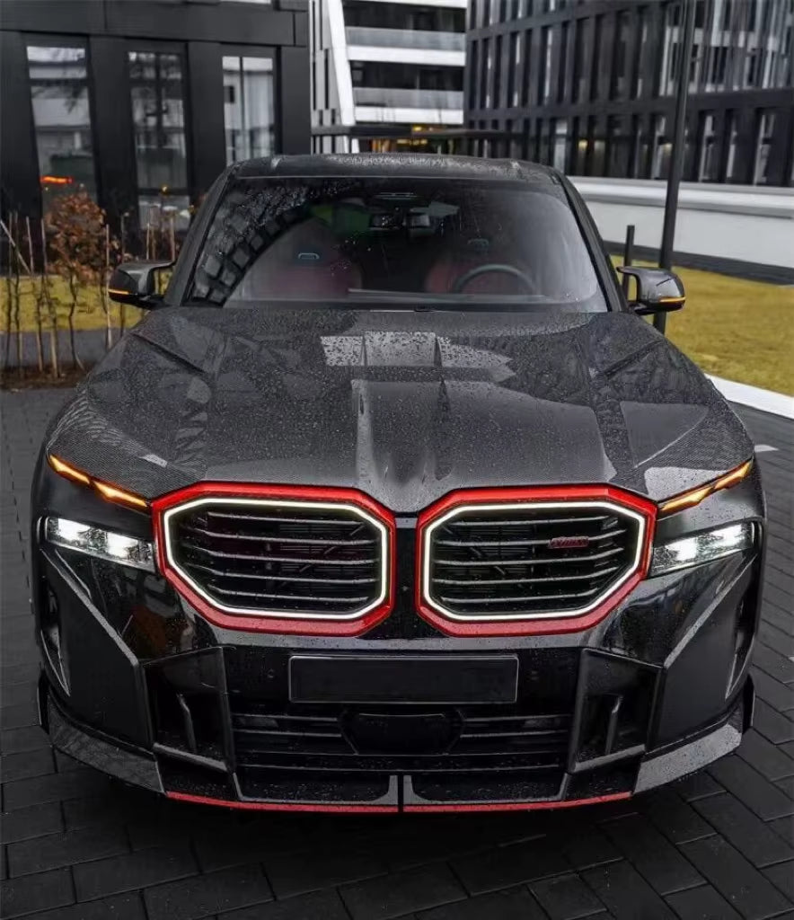 LD Style Carbon Fiber Body Kit for BMW XM Front Lip Skirt Rear Diffuser Spoiler Hood Wide Body Kit
