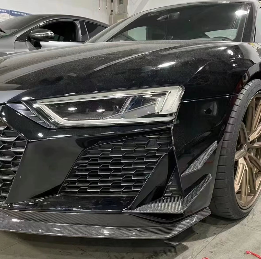 RD Style Dry Carbon Fiber for Audi R8 Body Kit 2022 New R8 Front and Rear Bumper Front Lip Spoiler Body Kit