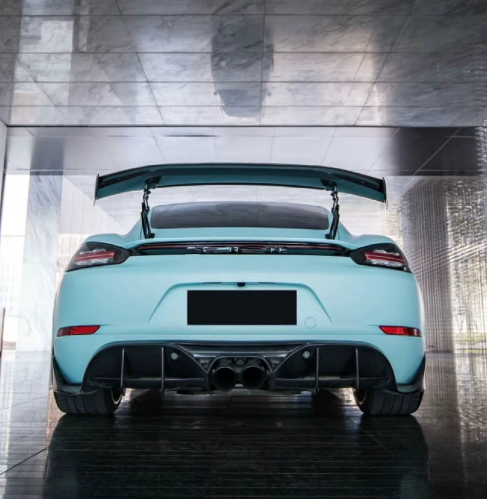 For Porsche 718 Cayman Boxster Upgrade PD Style Front Bumper Rear Bumper Side Skirt Rear Diffuser Spoiler Body Kit