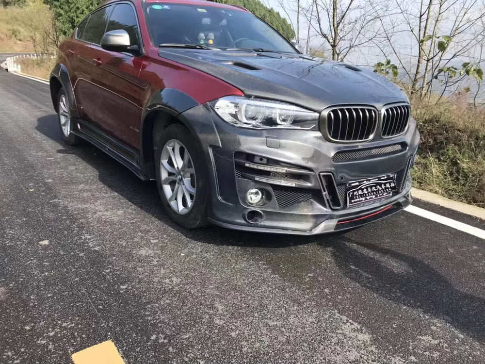 LM CLR X6 Style Body Kit Front and Rear Bumpers for 2014-2016 BMW F16 X6 for Body Kit