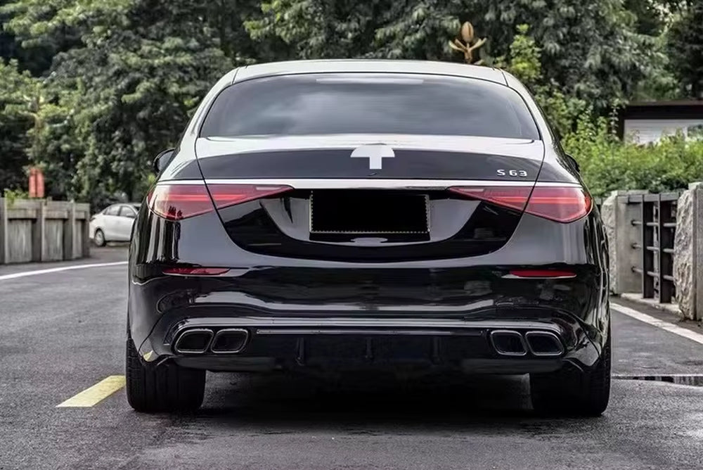 Front Rear Bumper Diffuser Body Kit for Mercedes Benz S-Class W223 2021 2022 2023 Upgrade to S63 Amg Body Kit