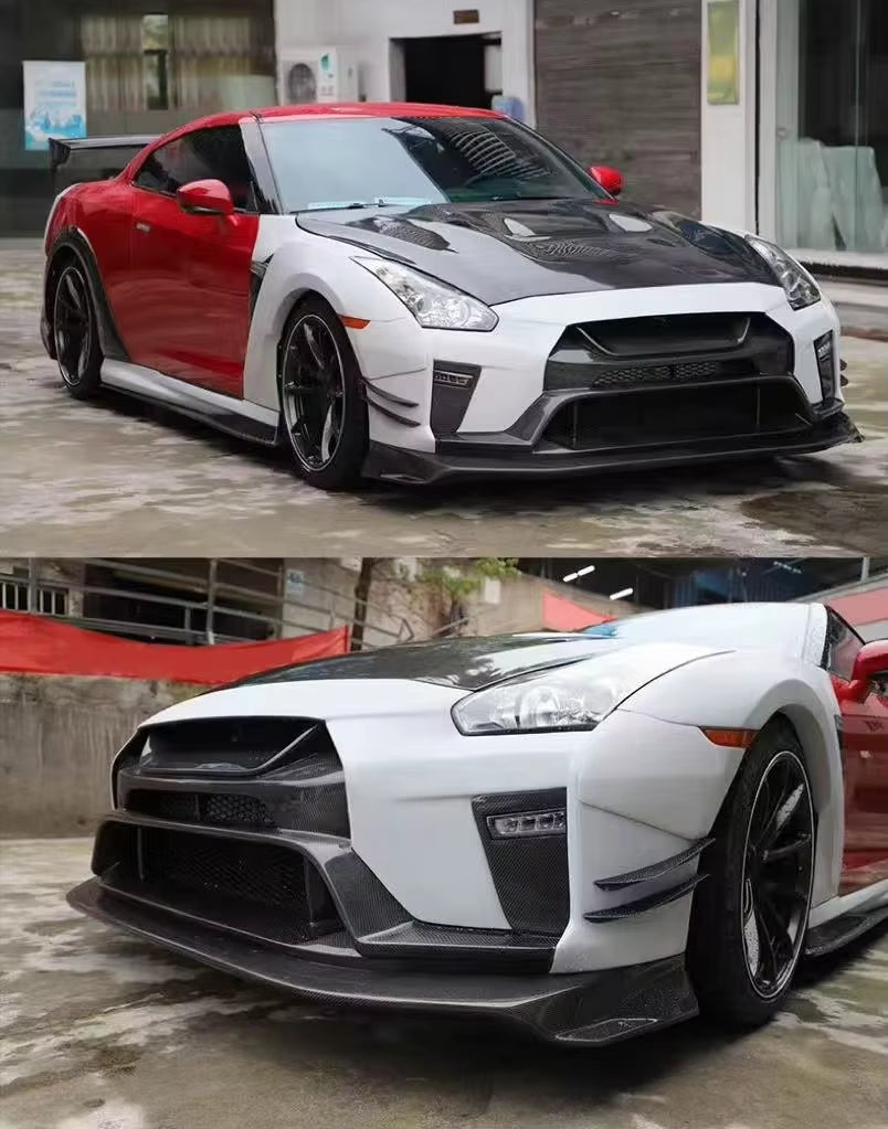 Hot Sale JISU Car Body Kit Premium Car Front and Rear Bumper Hood Body Kit Trending Car Bumper for Nissan GTR R35