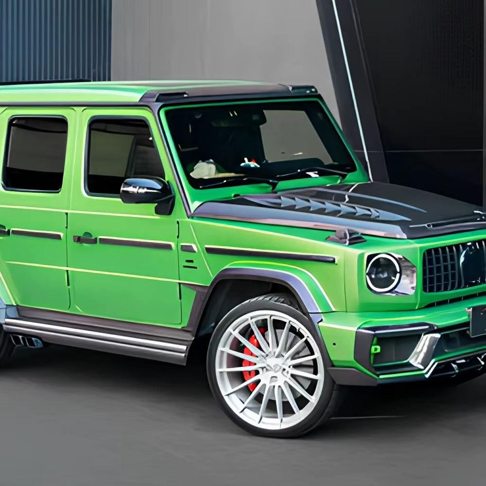 TOP Style Dry Carbon Fiber Body Kit for Mercedes-Benz G-Class W464 W465 G63 Front Lip Hood Rear Diffuser Spoiler Wheel Arches
