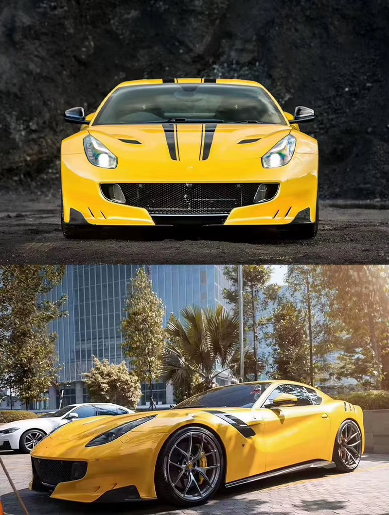 TDF Style Body Kit for Ferrari F12 Front and Rear Bumper Side Skirt Fender Wide Body Kit