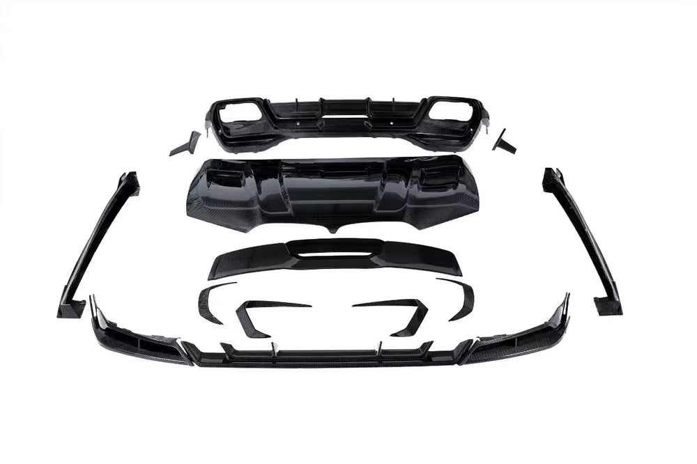 PK Style Carbon Fiber Body Kit for BMW X6 G06 Front Lip Side Skirt Rear Diffuser Rear Spoiler Rear Wing Mirror