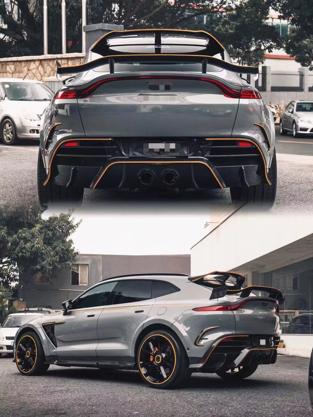 Msy Style Front and Rear Bumper Spoiler Carbon Fiber Body Kit for Aston Martin Dbx Body Kit