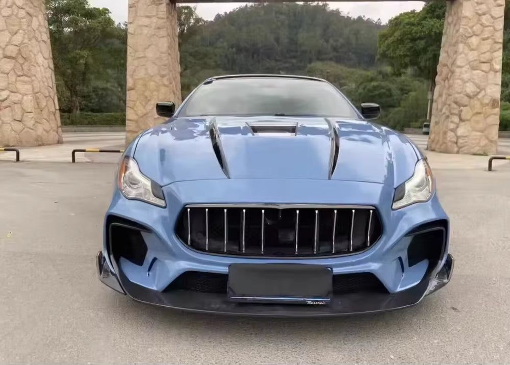 TOP Style Body Kit for Maserati Quattroporte Front and Rear Bumpers Rear Diffuser Spoiler Hood Bodykit