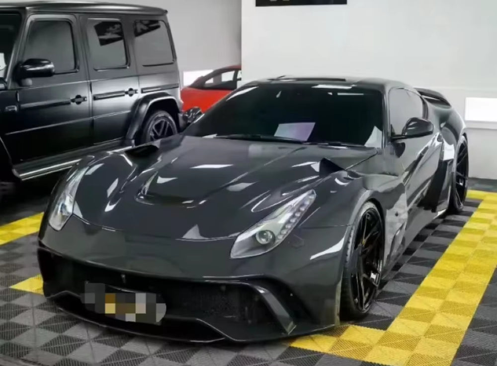 Nov Style for Ferrari F12 Carbon Fiber Body Kit F12 Front and Rear Bumper Spoiler Diffuser Wide-Body Kit