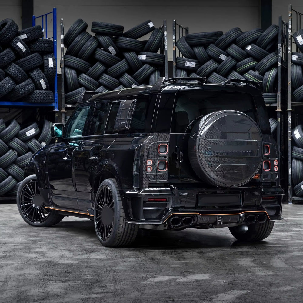 MSY Style Dry Carbon Fiber Wide Body Kit for Land Rover Defender 110 Fenders Front Bumper Rear Bumper