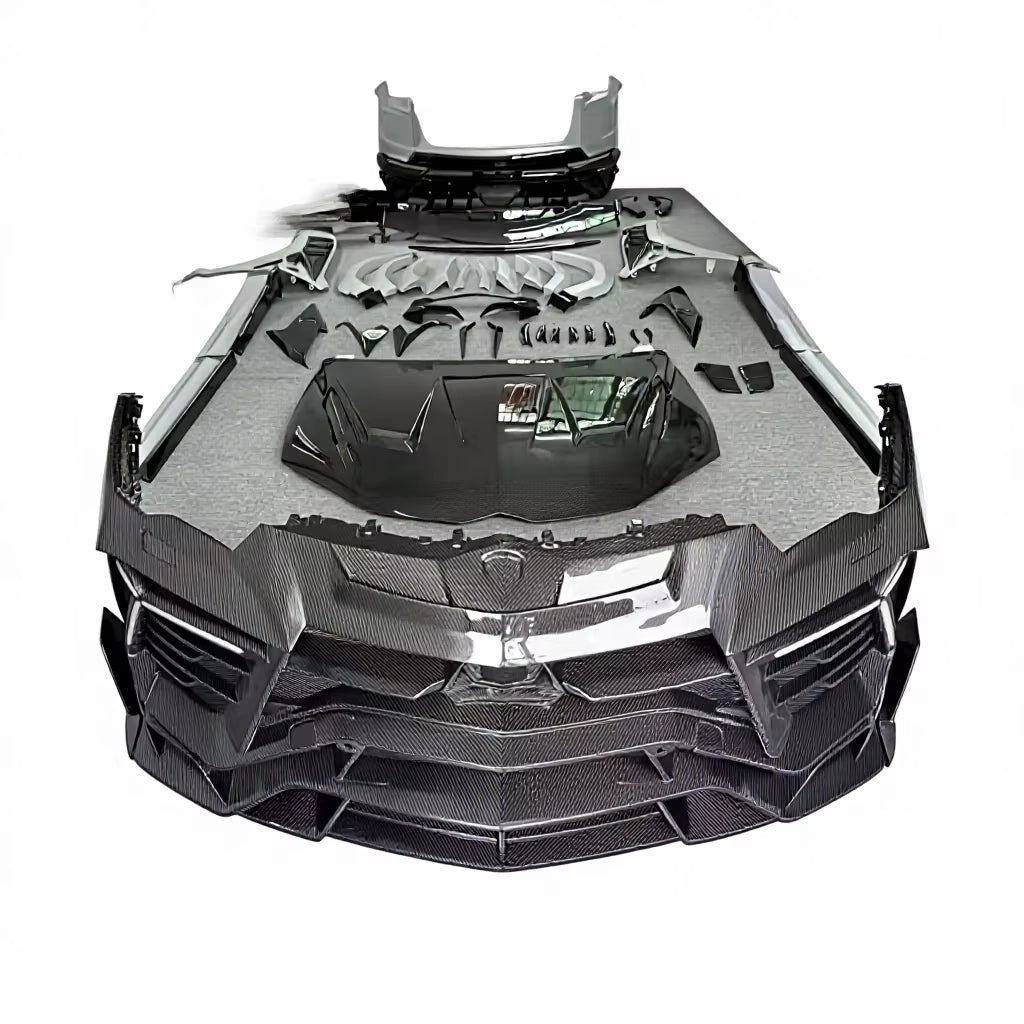 Dry Carbon Fiber Front Bumper Assembly MSY Style with Fender Arch Side Skirts Rear Wing Body Kit for Lamborghini Urus