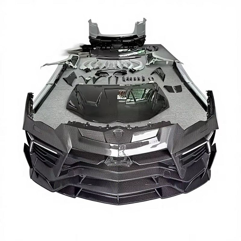 Dry Carbon Fiber Front Bumper Assembly MSY Style with Fender Arch Side Skirts Rear Wing Body Kit for Lamborghini Urus