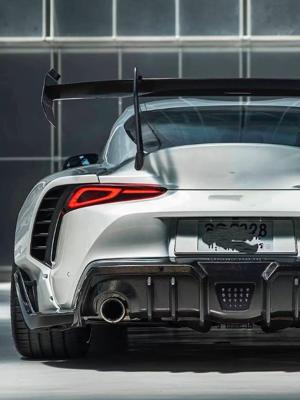Ad-Style Wide-Body Kit for Toyota Supra A90 Carbon Fiber Front Lip Side Skirt Rear Diffuser Spoiler Hood Wide-Body Kit