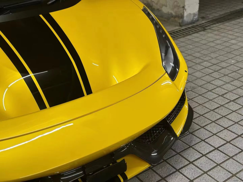 Pista Style Body Kit for Ferrari 488 Gtb/Spider Front and Rear Bumper Pp+ Carbon Fiber Pista Body Kit Side Skirts Spoiler