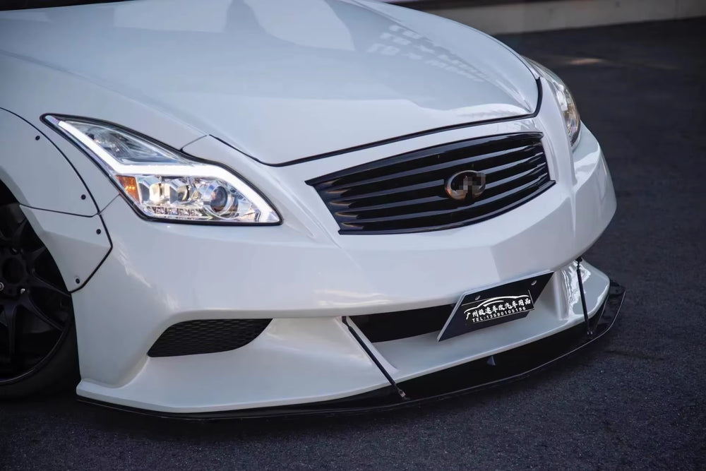 Car Front Rear Bumper for Infiniti G37 LB Style Wide Body Front Bumper with Splitter