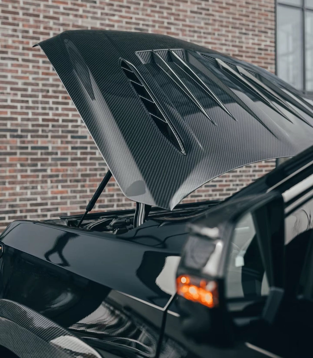 For Cadillac Escalade V 2025 Upgrade LD Style Dry Carbon Fiber Front Lip Skirt Rear Diffuser Spoiler Hood Wide Body Kit