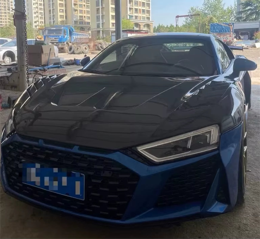 For Audi R8 2016-2024 Carbon Fiber Front Hood Bonnet Engine Hood