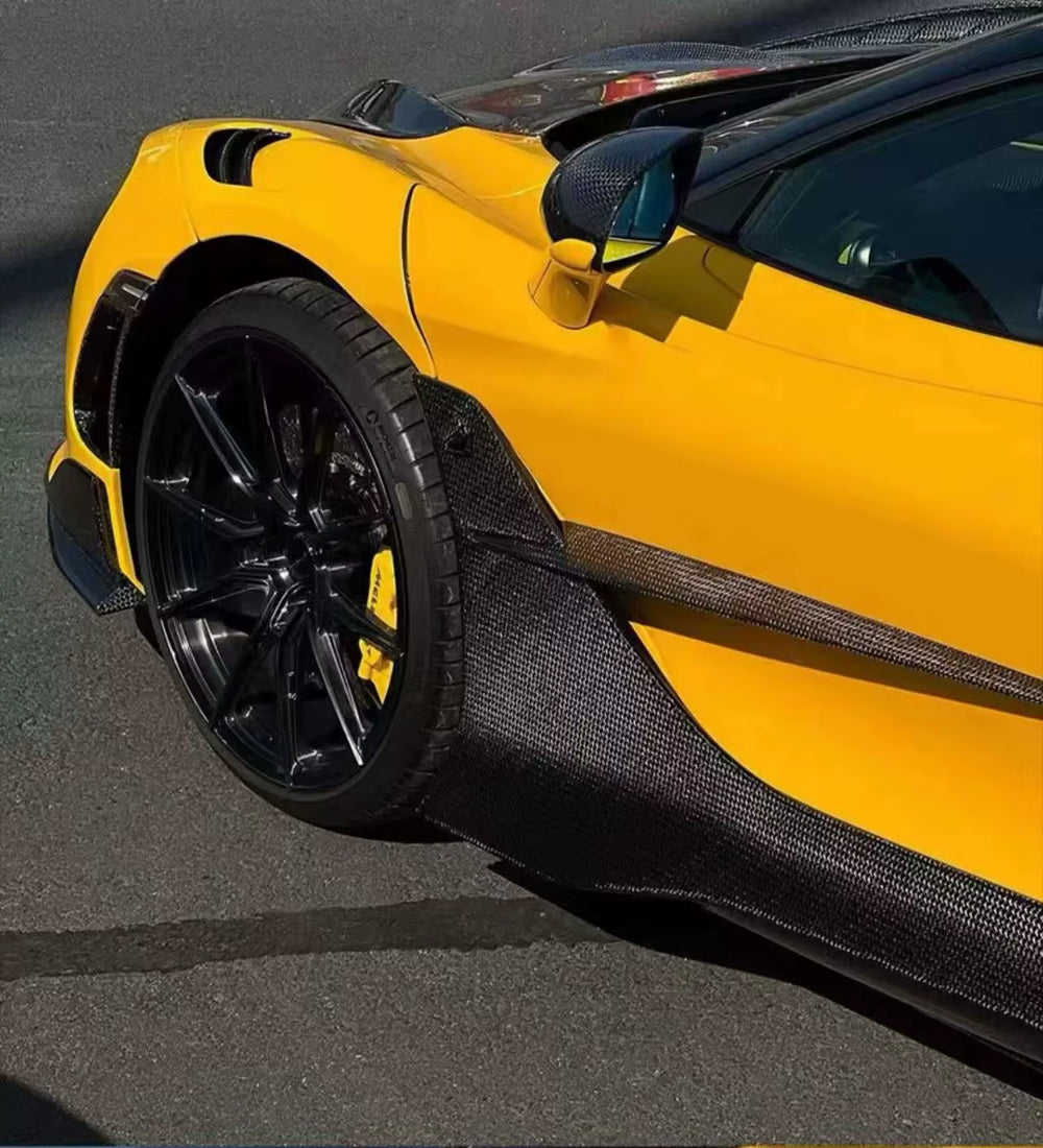For Mclaren 720S Upgrade TOPCA Style Dry Carbon Front Lip Skirt Rear Diffuser Spoiler Hood Body Kit