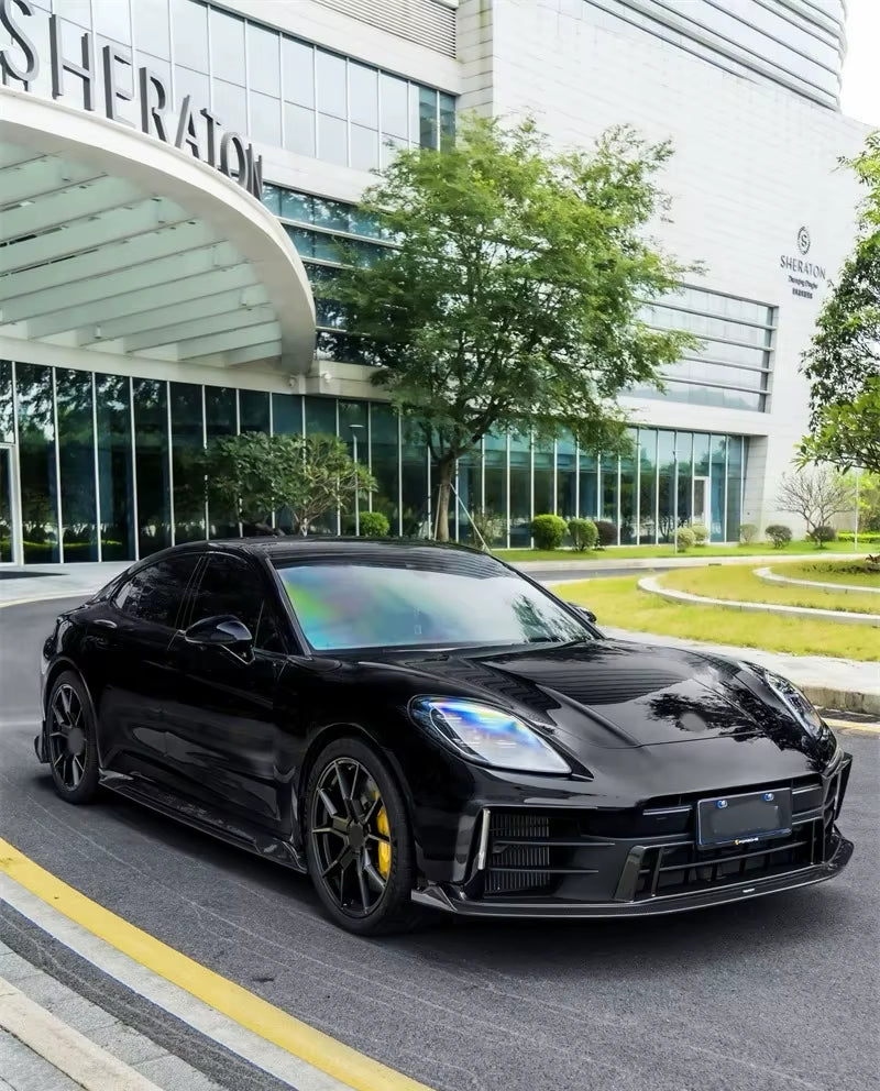 Dry Carbon Fiber CT Style Body Kit for Porsche Paramera 976 2024+ Front Lip Skirt Rear Diffuser Spoiler Body Kit
