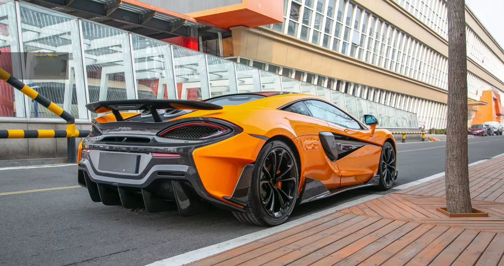 Dry Carbon Fiber Body Kit for Mclaren 540C 570GT 570S Upgrade 600LT Bumper Spoiler Diffuser Side Skirts Hood Exhaust
