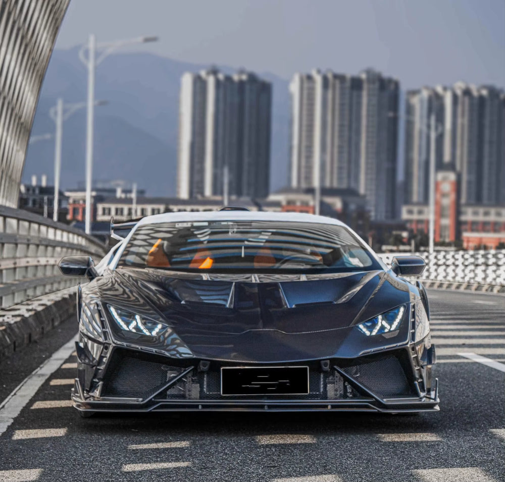 High Quality Dry Carbon Fiber Body Kit for Lamborghini Huracan Lp580 Lp610 Upgraded CT Style Front Bumper Rear Bumper Spoiler