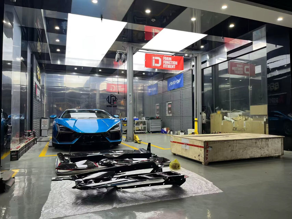 Dk Style Dry Carbon Fiber Body Kit for Lamborghini Revuelto Front Lip Skirt Rear Diffuser Spoiler Hood