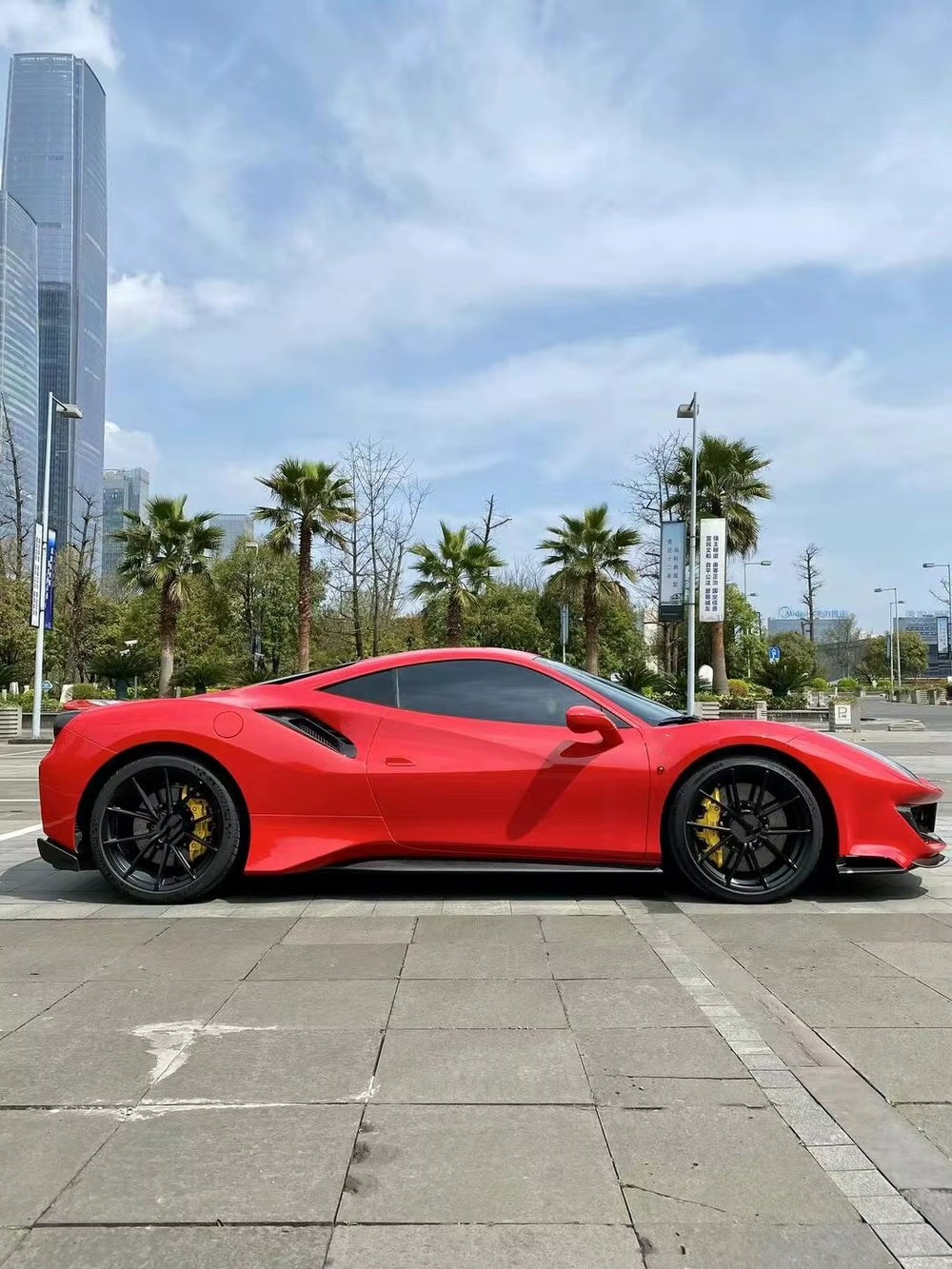 Pp+ Dry Carbon Fiber Pista Body Kit for Ferrari 488 Gtb Spider Pista Front and Rear Bumper Side Skirts Spoiler