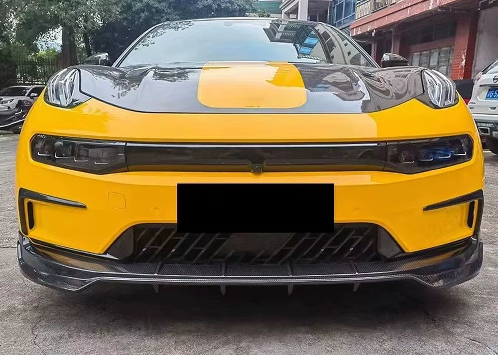 Carbon Fiber Body Kit for Zeekr 001 Front Lip Skirt Wide-Body Hood Spoiler
