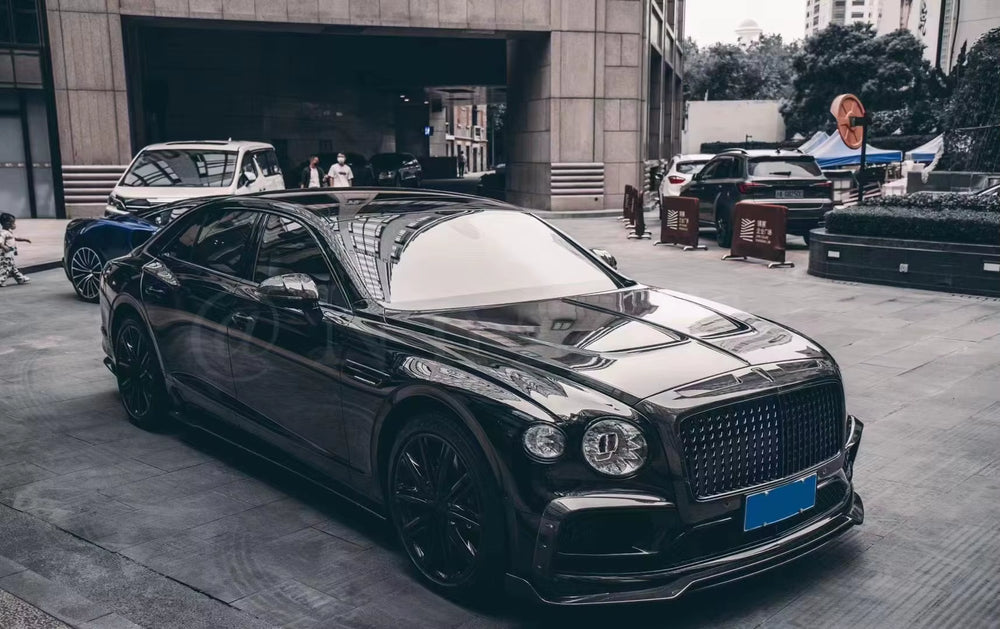 Upgrade MSY Style Dry Carbon Fiber Body Kit for Bentley Flying Spur Front and Rear Bumper Side Skirts Diffuser Spoiler